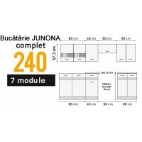 Bucatarie MARINA NEW A 240 decor DSO/DSO